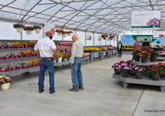Assaf of Danziger talking with a visitor.